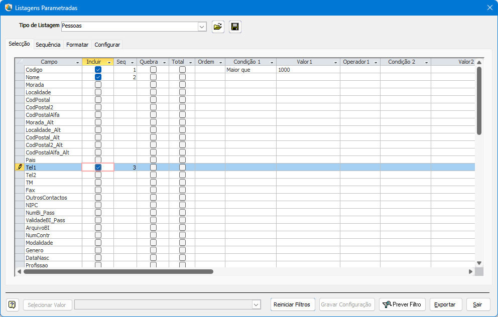 Parametrized reports